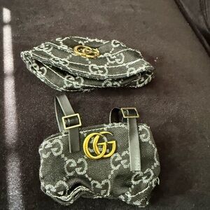 Labubu black Gucci outfit Set 2pc